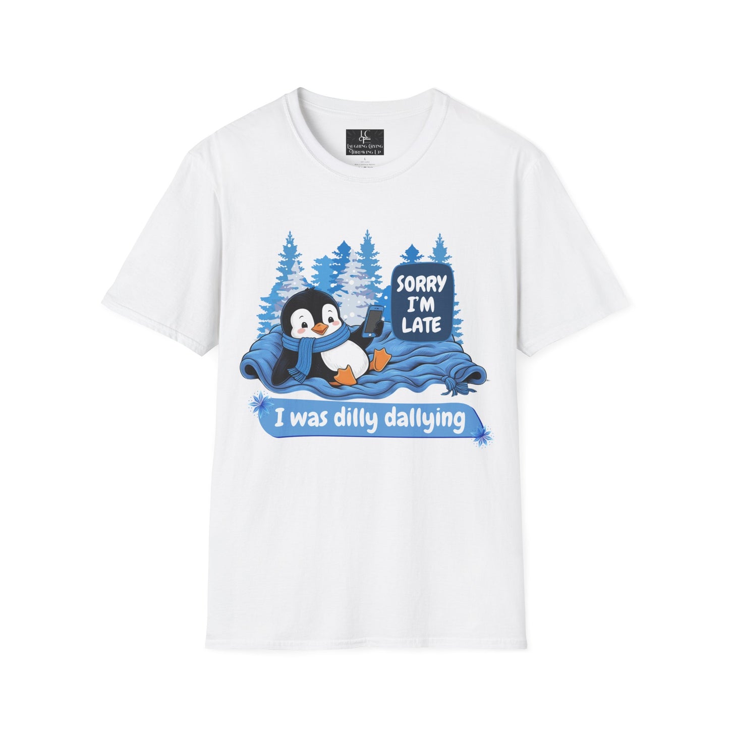 Unisex Sorry i'm late, Soft Graphic T-Shirt Cotton, Funny, Humor, Menswear, Womens