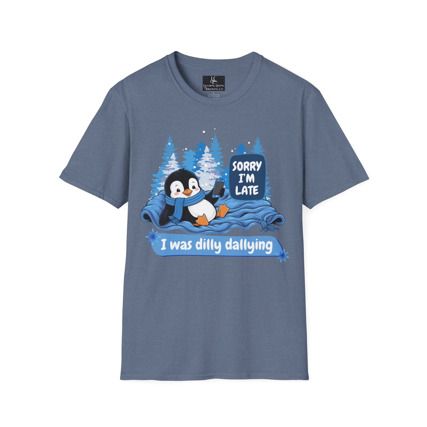 Unisex Sorry i'm late, Soft Graphic T-Shirt Cotton, Funny, Humor, Menswear, Womens