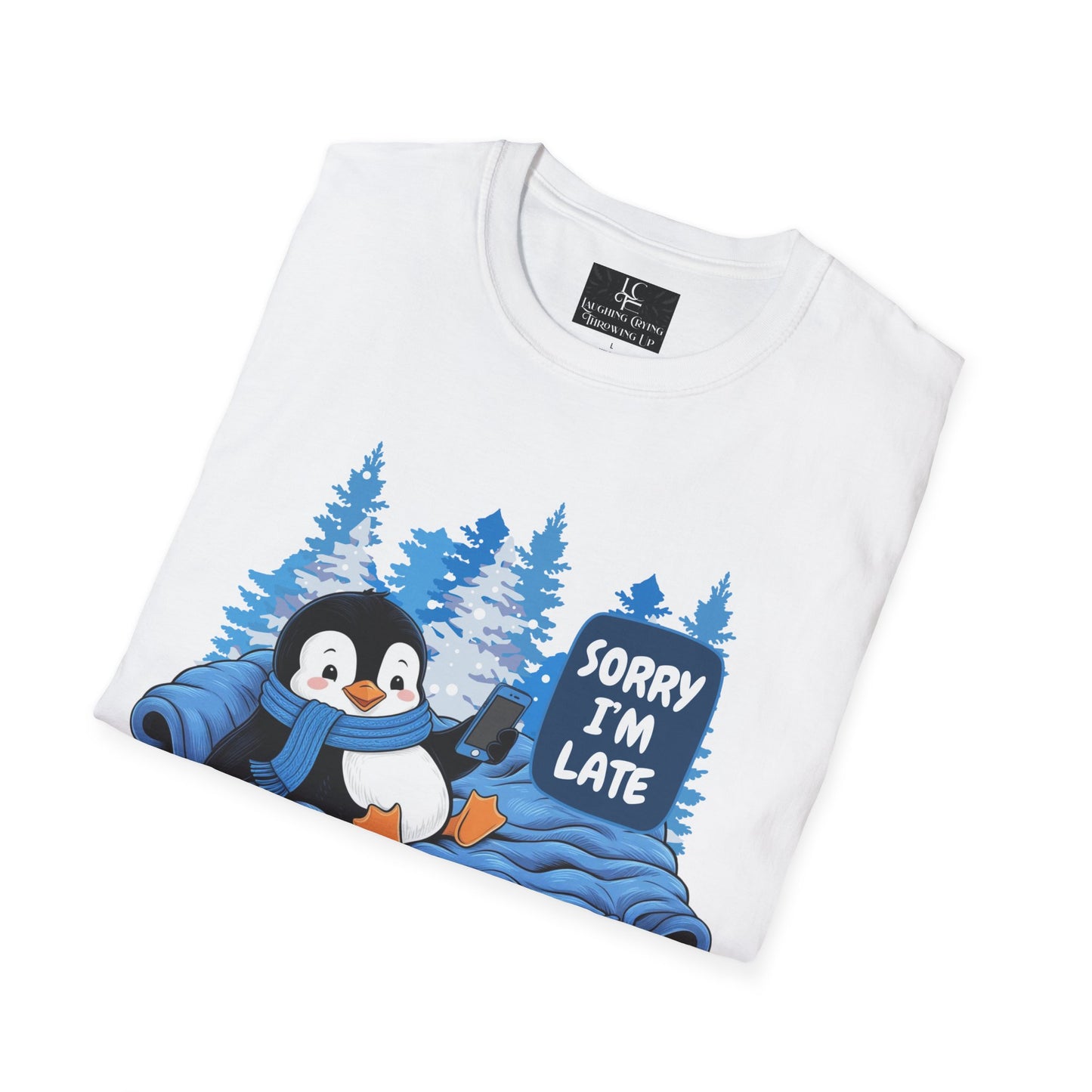 Unisex Sorry i'm late, Soft Graphic T-Shirt Cotton, Funny, Humor, Menswear, Womens